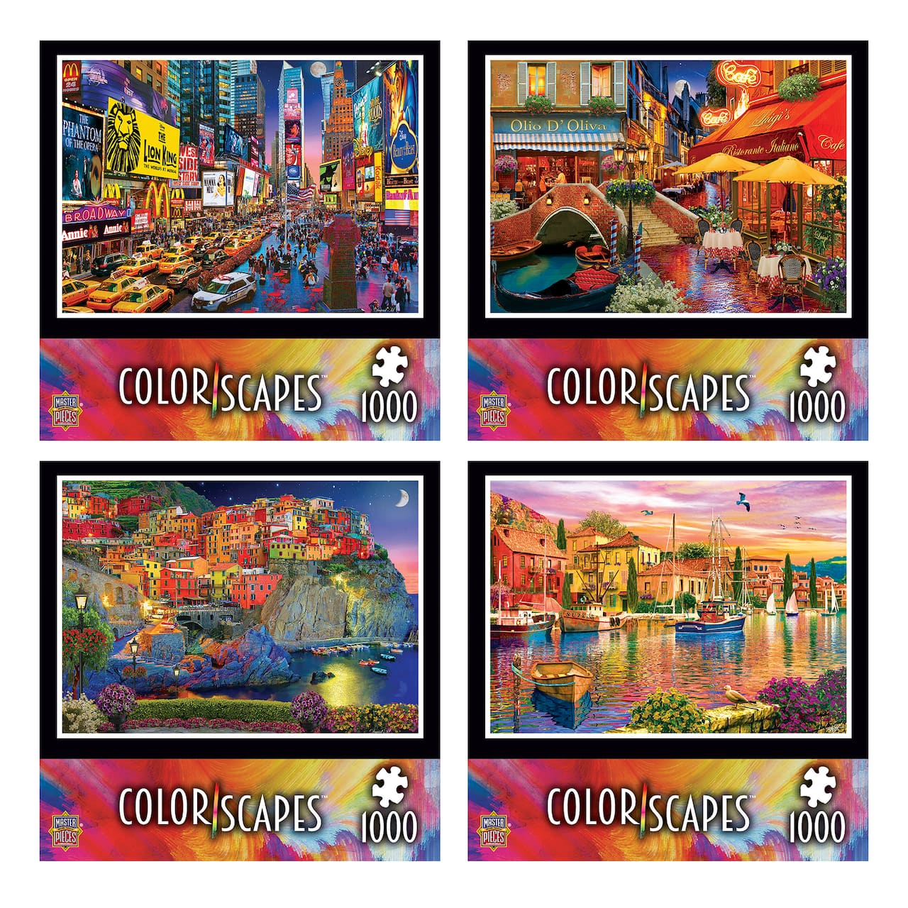 Assortiment de casse-têtes lin Colorscapes de MasterPieces